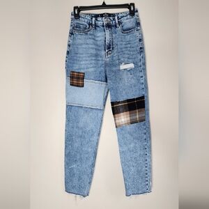 Hollister Flannel Patch Jeans